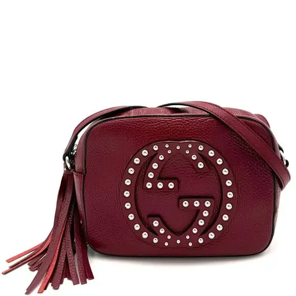 Soho Disco Small Studded Pebbled Calfskin Bag - Picture 1 of 14